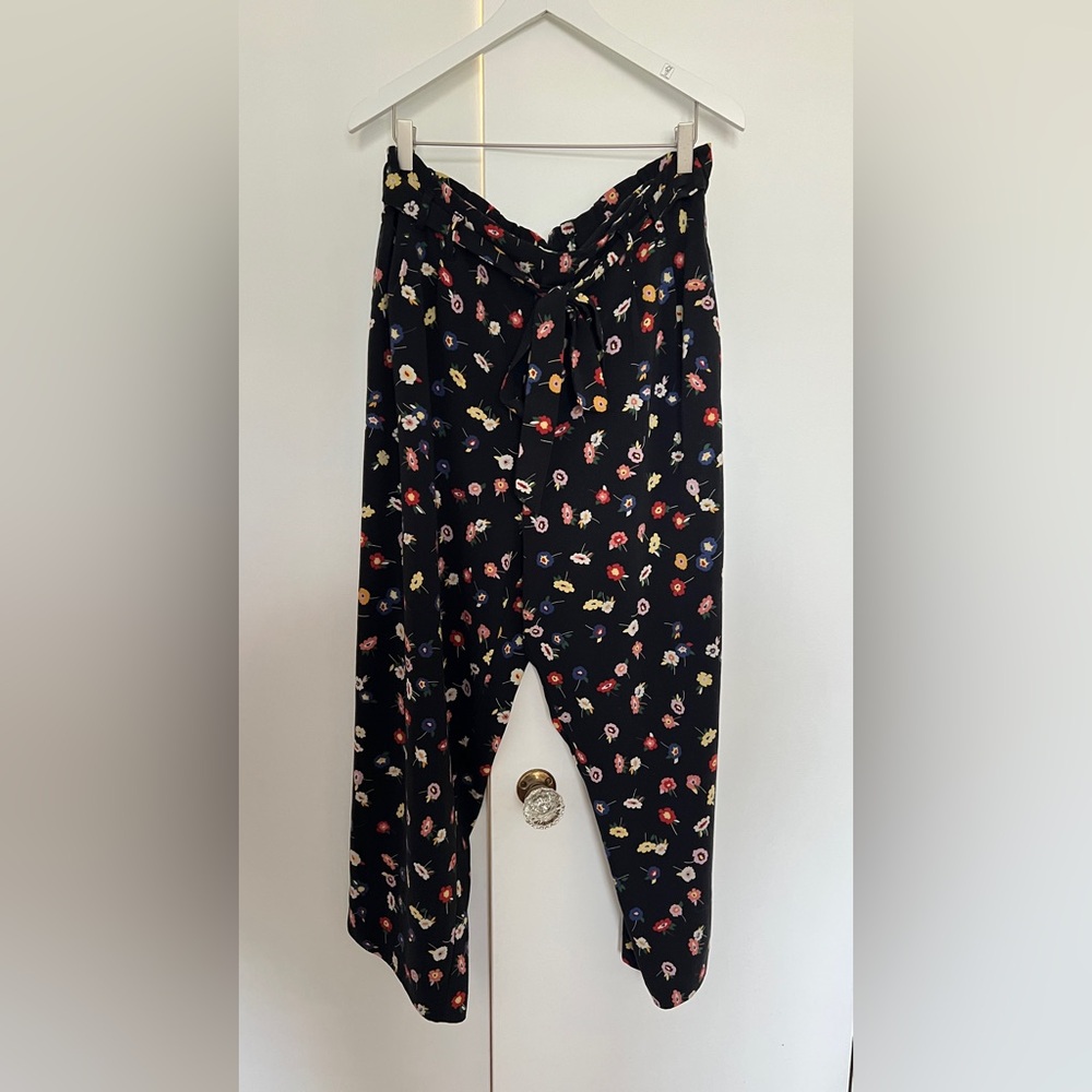 Zara Floral Cropped Culotte